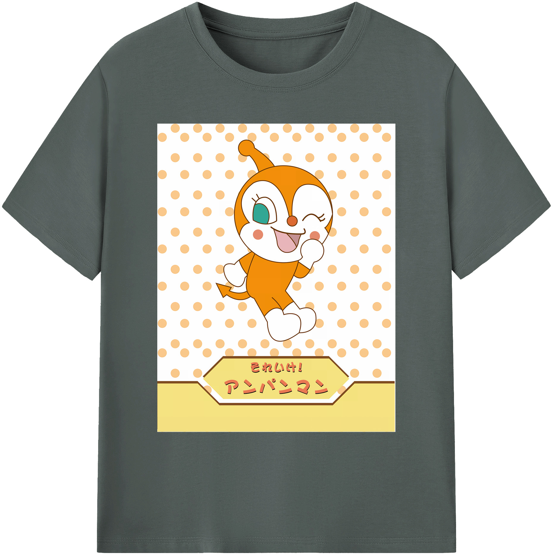 （画像用） アンパンマン Anpanman 綿100％ メンズ半袖Tシャツ｜肌触りやわらか＆通気性